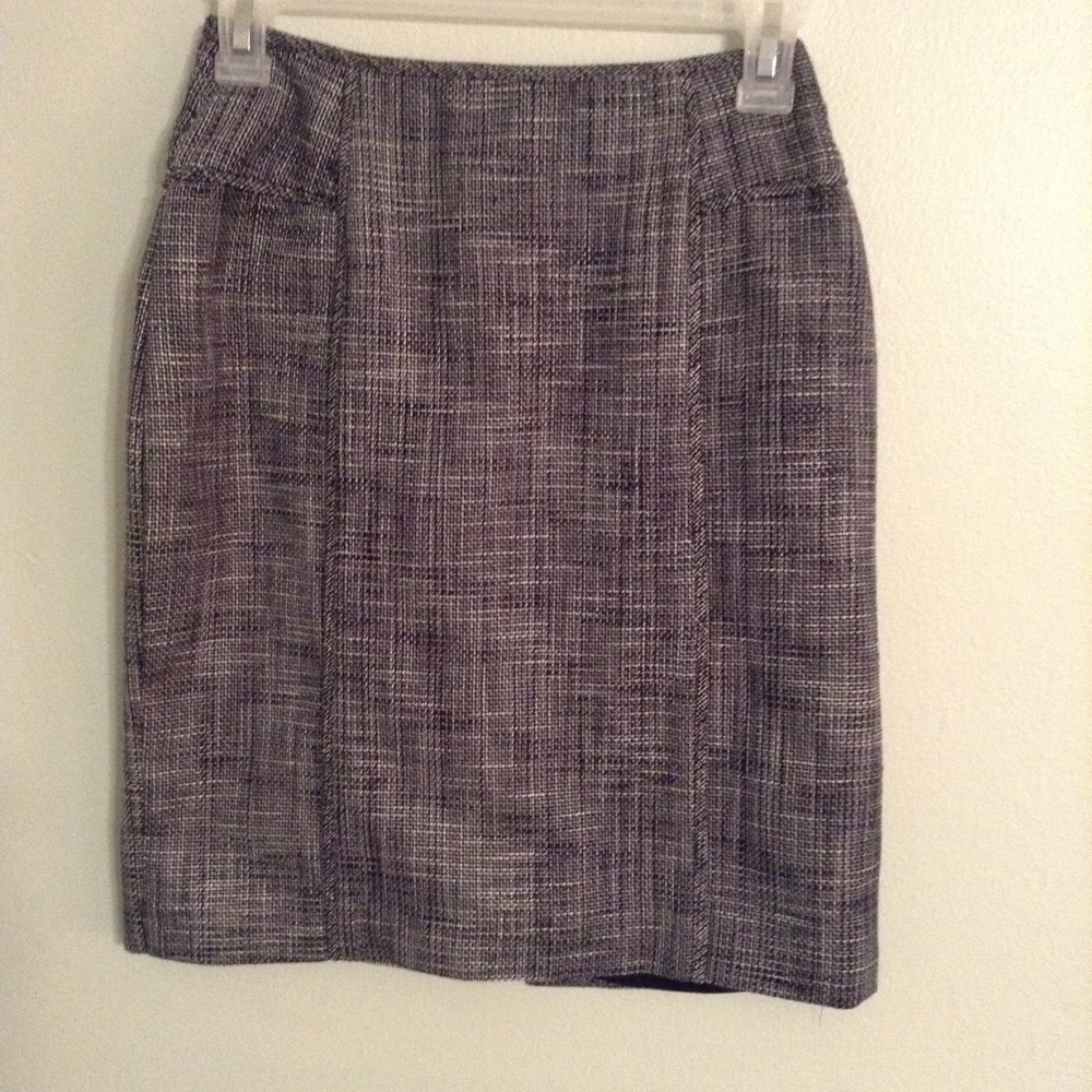 Banana Republic Blue Tweed Skirt